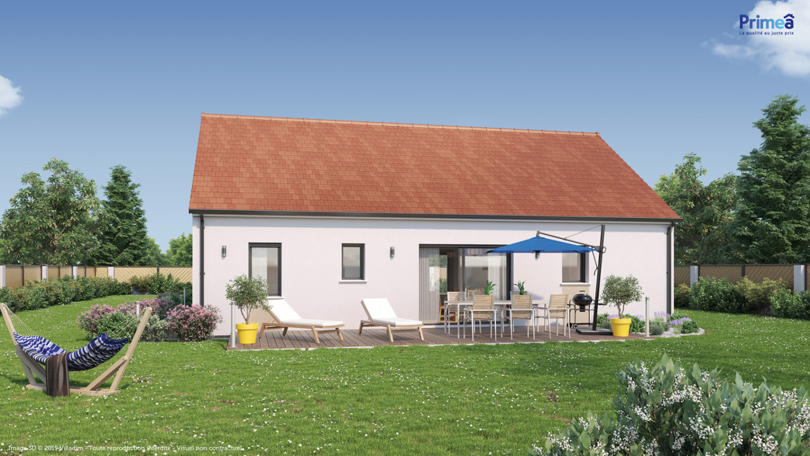 Maison neuve à Laperrière-sur-Saône avec 3 chambres sur terrain de 6000m2 / image 2