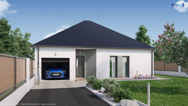 Maison neuve à Prinquiau avec 3 chambres sur terrain de 750m2 - image 1