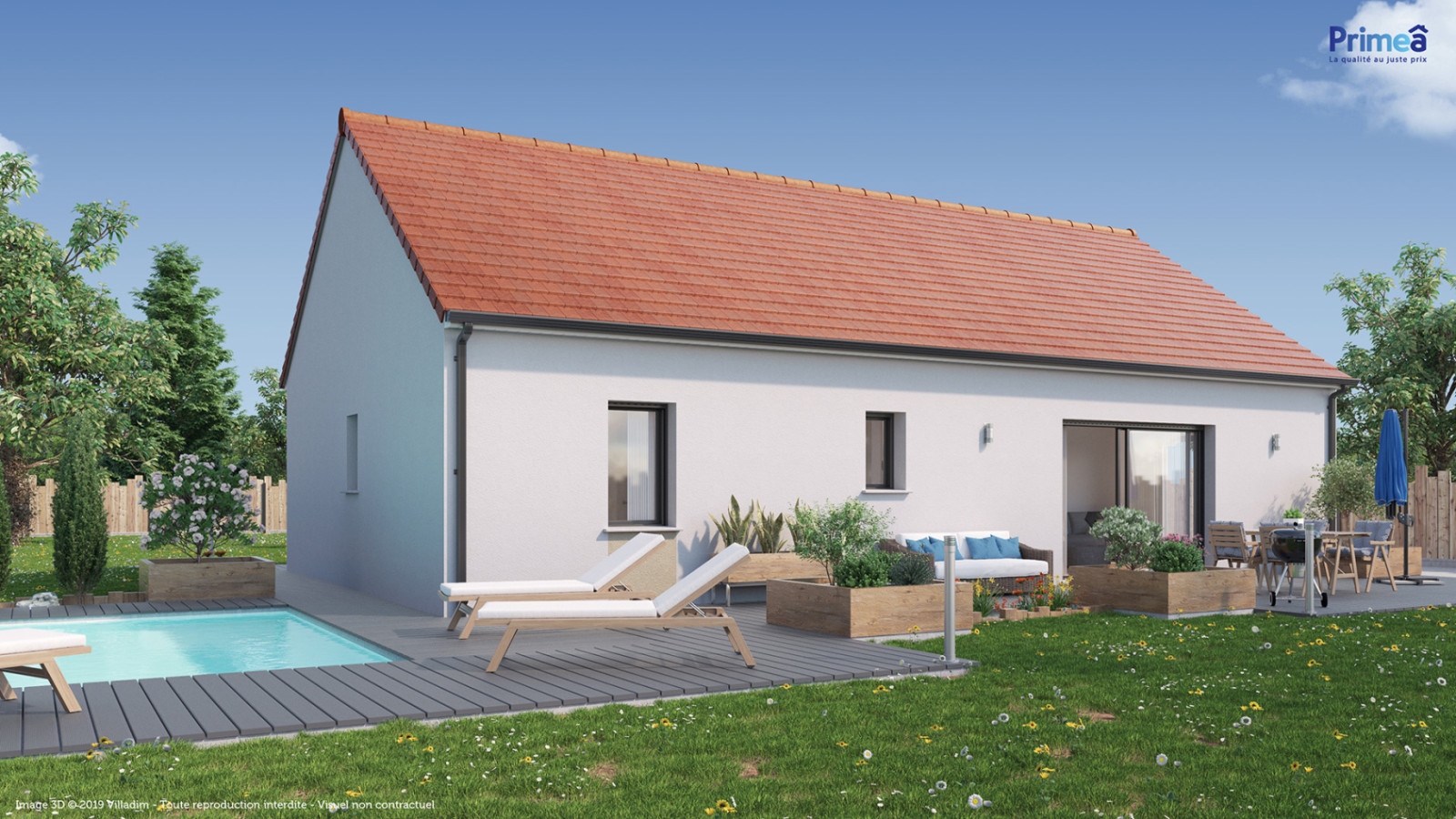 Maison neuve à Auxonne avec 3 chambres sur terrain de 683m2 / image 3