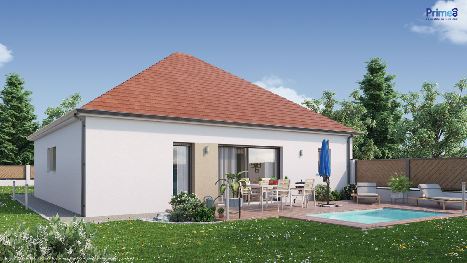 Maison neuve à Quincey avec 3 chambres sur terrain de 1000m2 / image 2