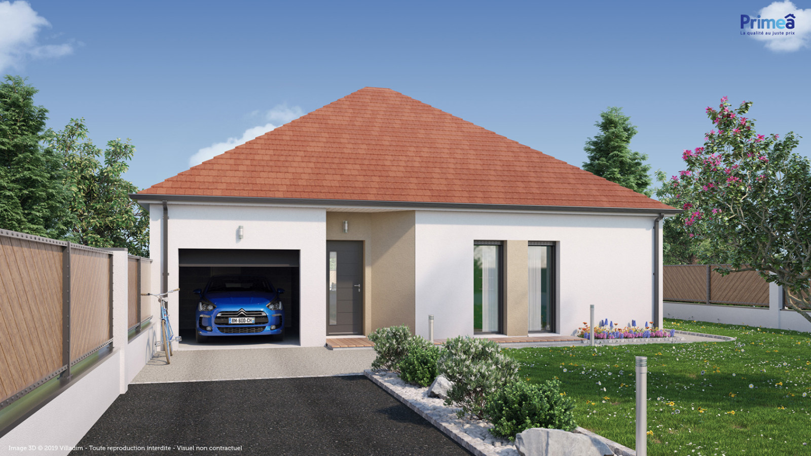 Maison neuve à Quincey avec 3 chambres sur terrain de 1000m2 / image 3