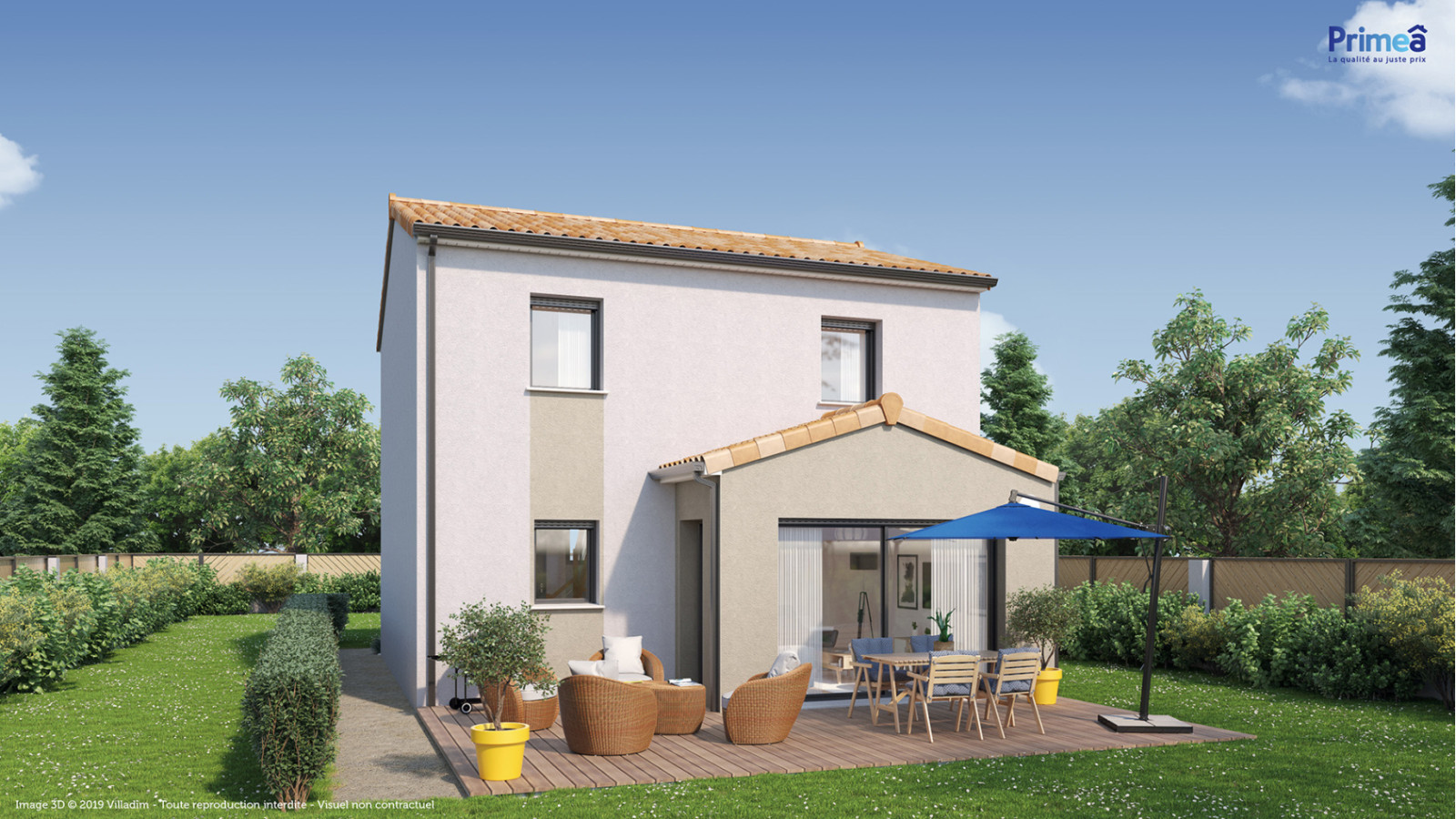 Maison neuve à Saint-Benoît avec 4 chambres sur terrain de 585m2 / image 2
