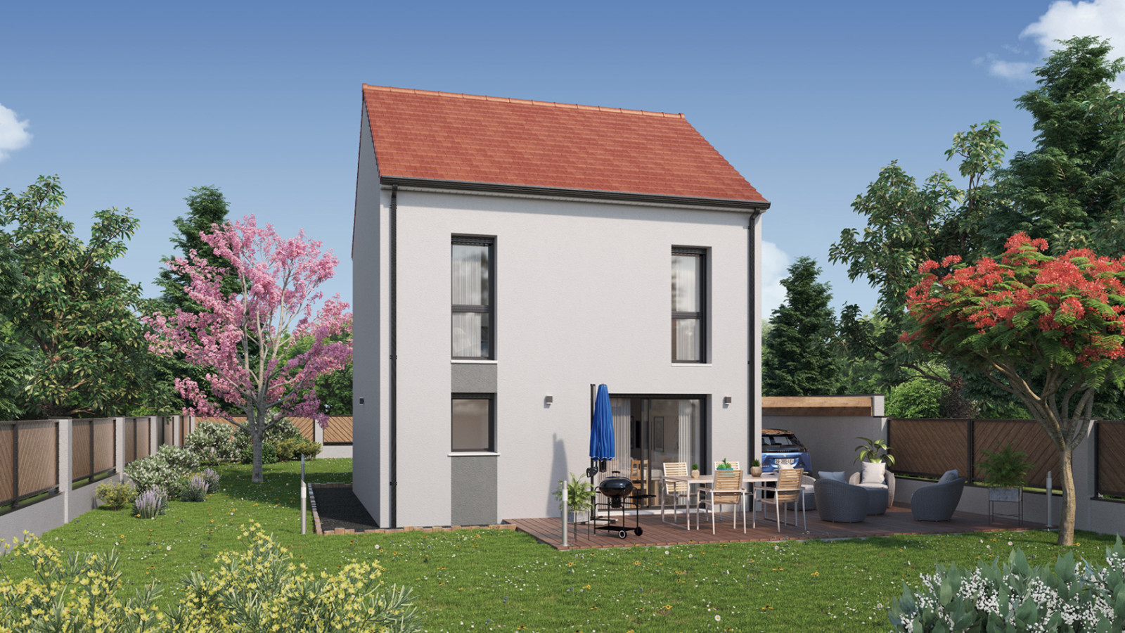 Maison neuve à Pressigny-les-Pins avec 3 chambres sur terrain de 1000m2 / image 2