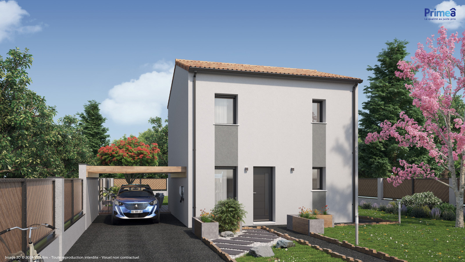 Maison neuve à Le Bignon avec 3 chambres sur terrain de 416m2 / image 2