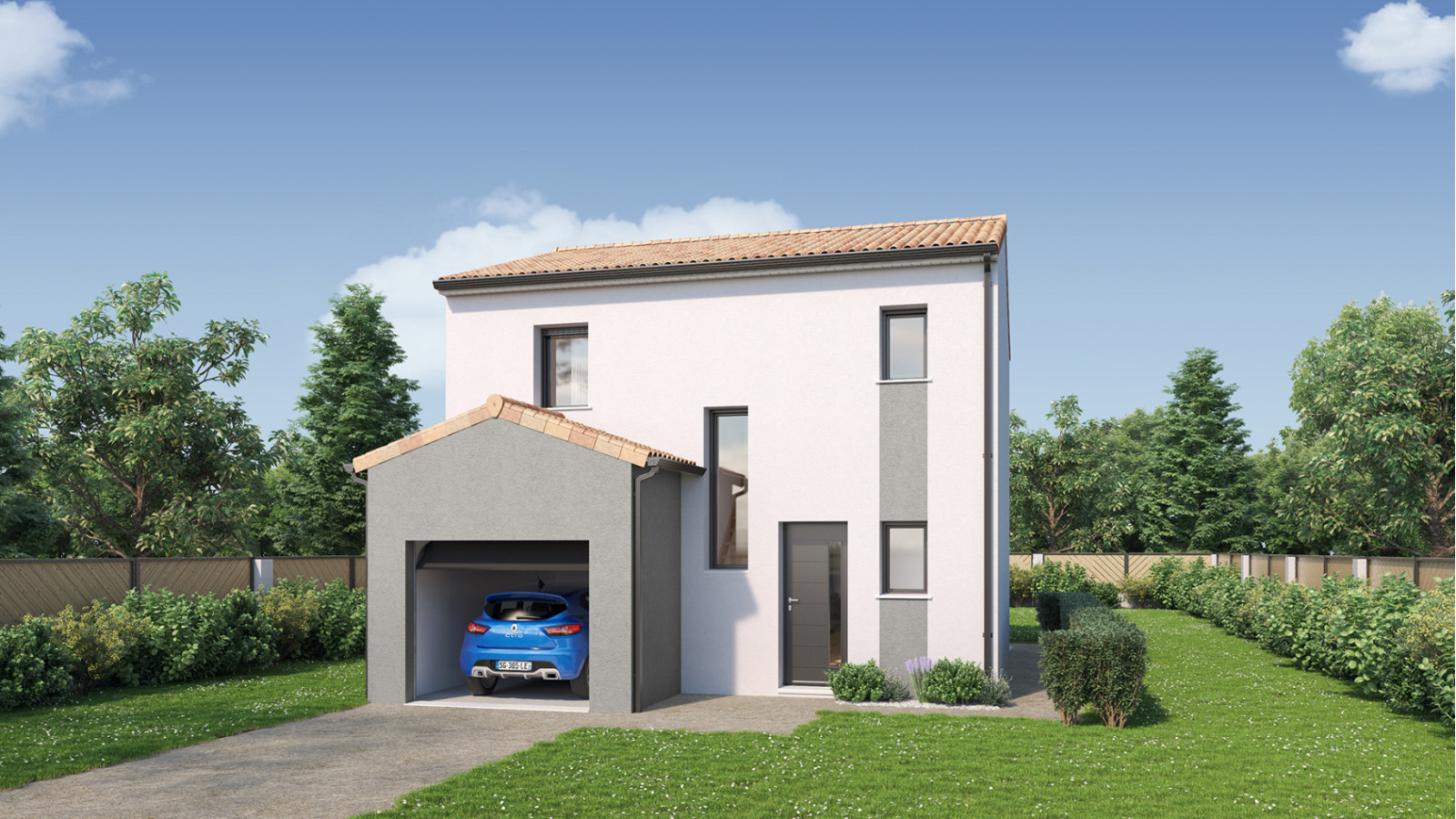 Maison neuve à Saint-Viaud avec 3 chambres sur terrain de 379m2 / image 2