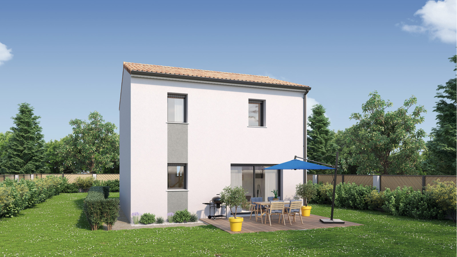 Maison neuve à Saint-Viaud avec 3 chambres sur terrain de 379m2 / image 3