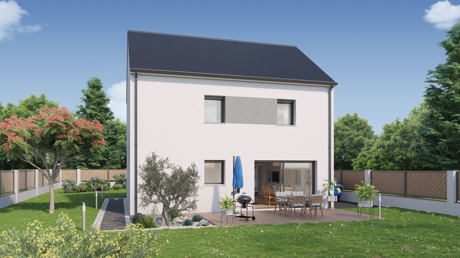 Maison neuve à Plouay avec 4 chambres sur terrain de 321m2 / image 2