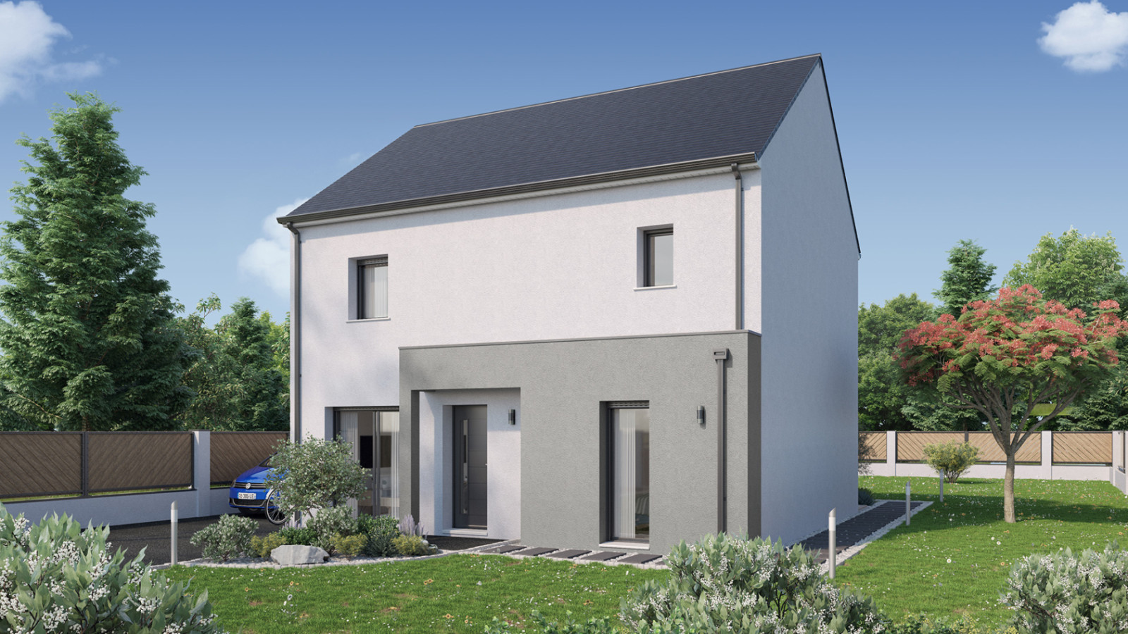 Maison neuve à Le Petit-Fougeray avec 4 chambres sur terrain de 573m2 / image 2