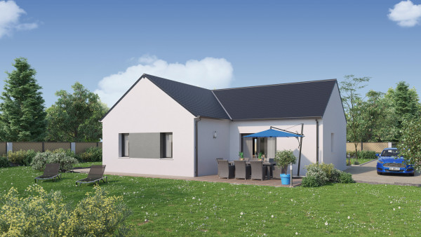 Maison neuve à Segré-en-Anjou Bleu avec 3 chambres sur terrain de 580m2 - image 1