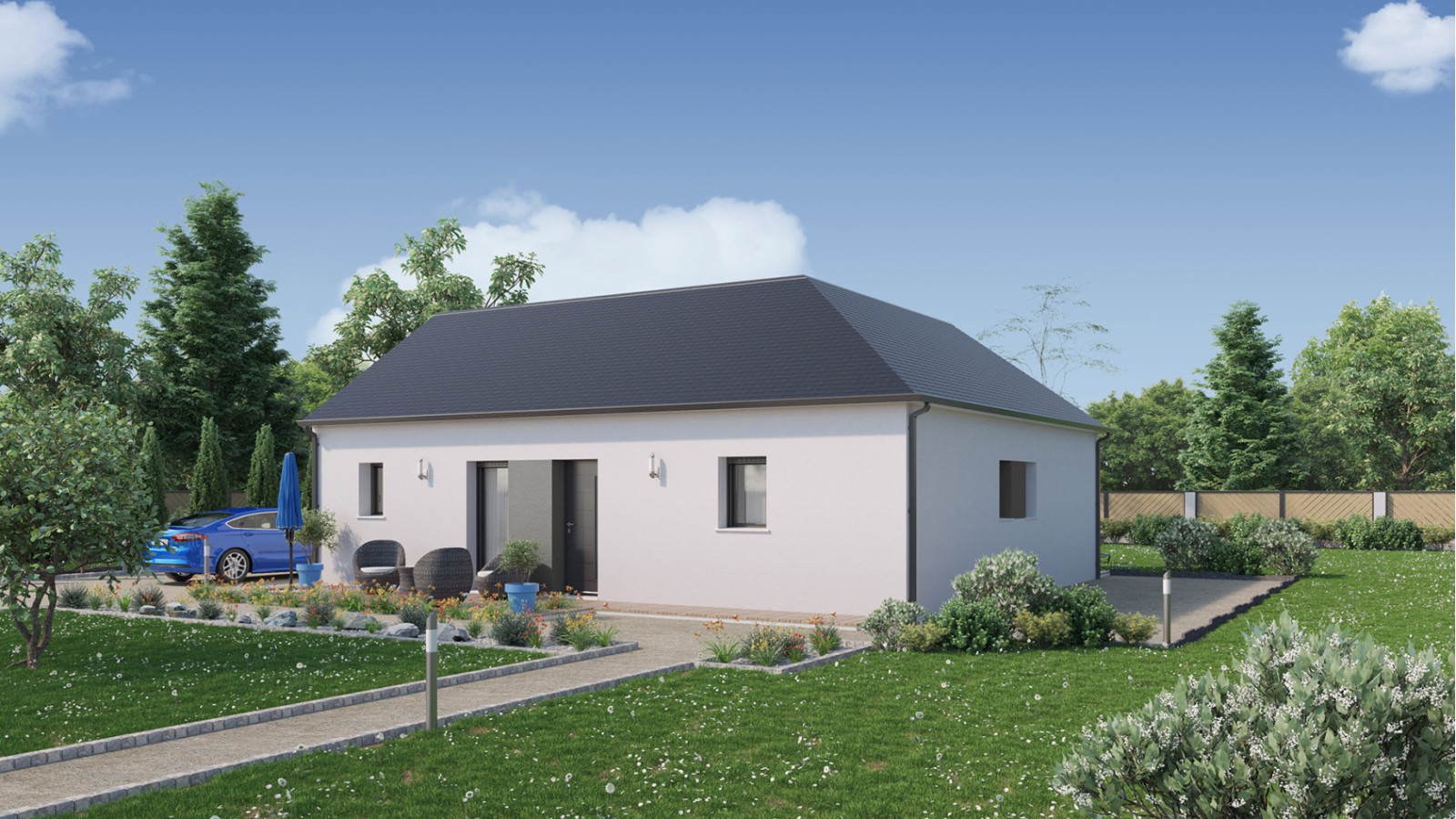 Maison neuve à Bonnes avec 3 chambres sur terrain de 1850m2 / image 3