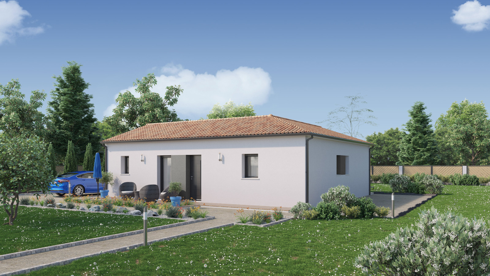 Maison neuve à Cheix-en-Retz avec 3 chambres sur terrain de 1105m2 / image 3