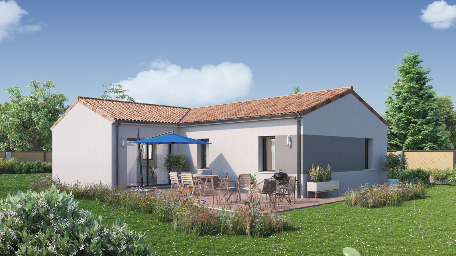 Maison neuve à Le Landreau avec 3 chambres sur terrain de 495m2 / image 3
