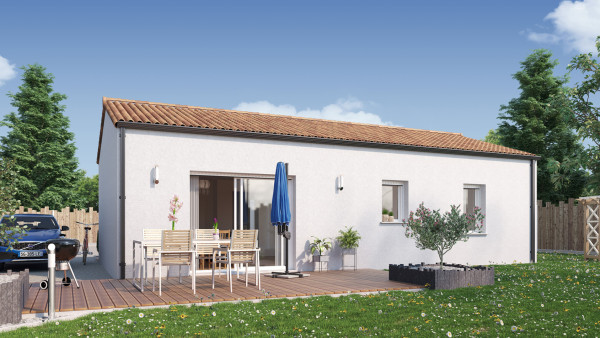 Maison neuve à Montaigu-Vendée avec 3 chambres sur terrain de 710m2 - image 1