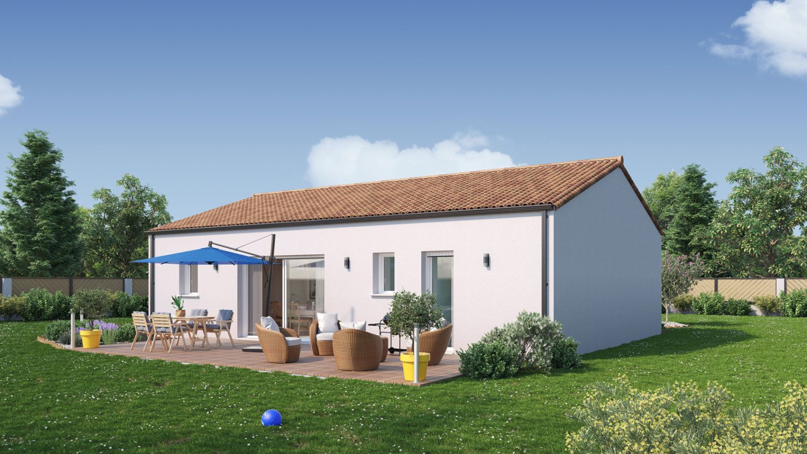 Maison neuve à Saint-Cyr-en-Talmondais avec 3 chambres sur terrain de 600m2 / image 2