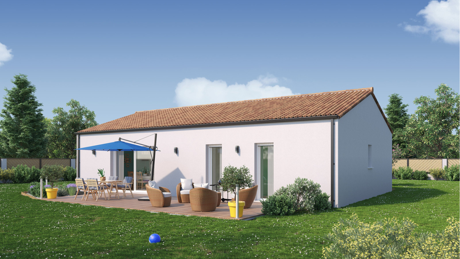 Maison neuve à Beaufou avec 4 chambres sur terrain de 403m2 / image 2