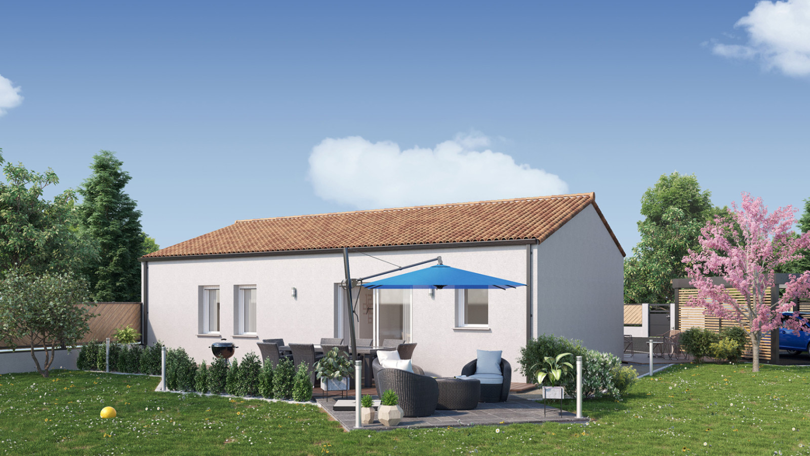 Maison neuve à Notre-Dame-de-Monts avec 3 chambres sur terrain de 382m2 / image 3