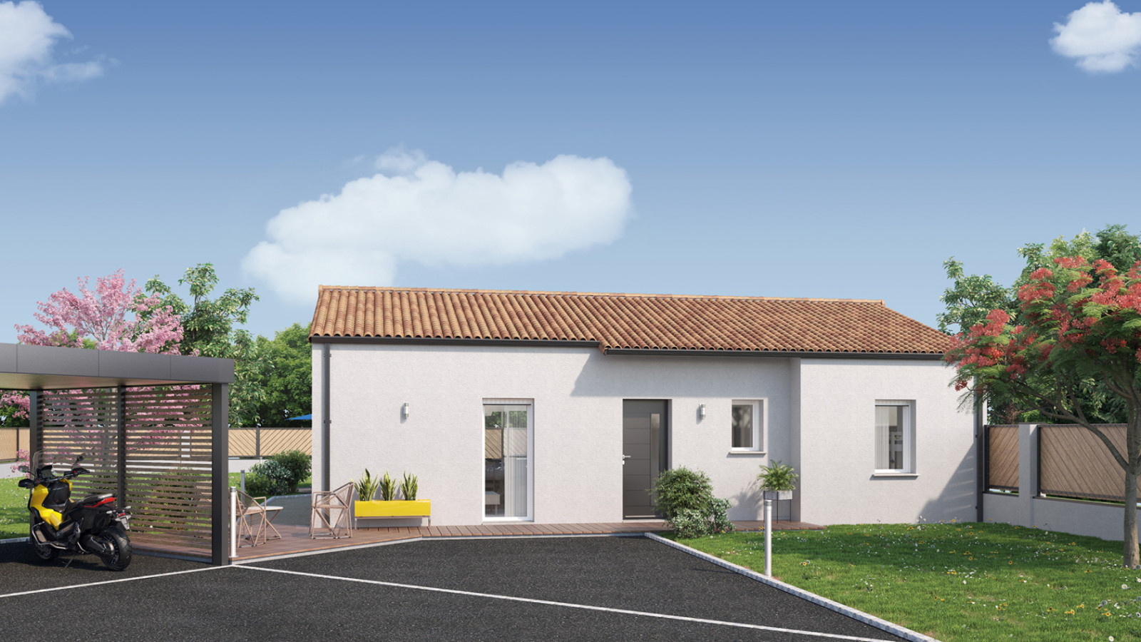 Maison neuve à Notre-Dame-de-Monts avec 3 chambres sur terrain de 382m2 / image 4