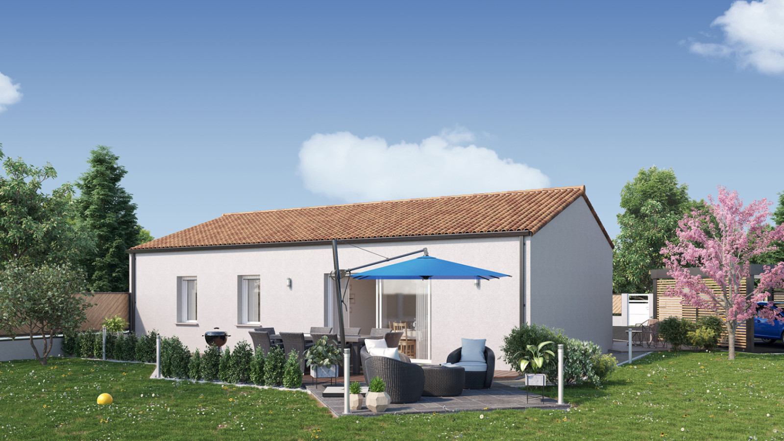Maison neuve à Poiroux avec 3 chambres sur terrain de 347m2 / image 2