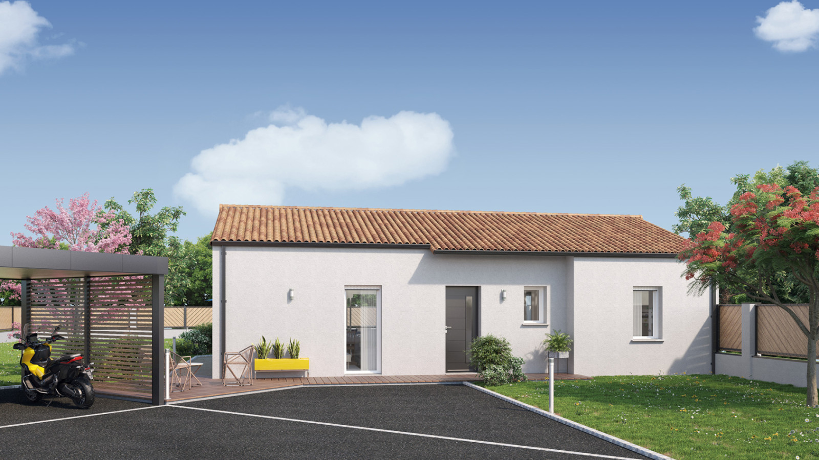 Maison neuve à Poiroux avec 3 chambres sur terrain de 347m2 / image 3