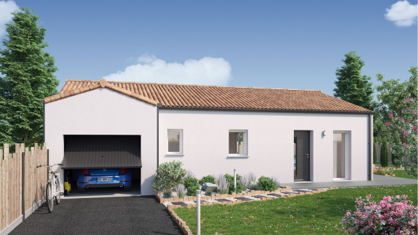 Maison neuve à Les Herbiers avec 2 chambres sur terrain de 302m2 - image 2