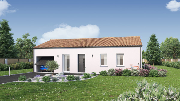 Maison neuve à Montaigu-Vendée avec 3 chambres sur terrain de 710m2 - image 2