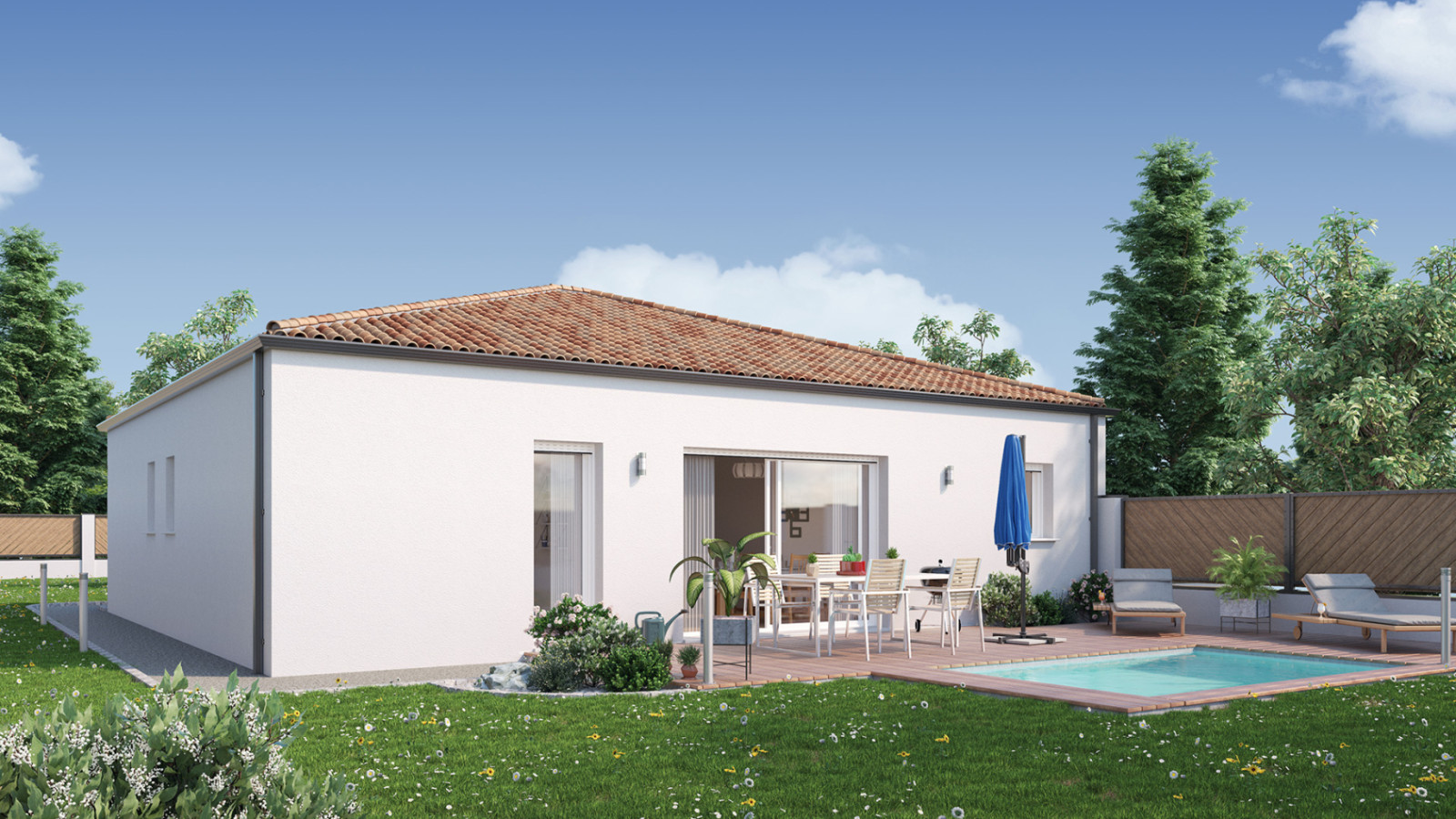Maison neuve à Aubigny-Les Clouzeaux avec 4 chambres sur terrain de 380m2 / image 2